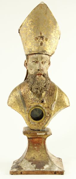 Mitered Bishop Reliquary
