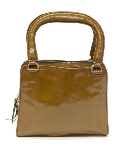 MIU MIU BROWN PATENT LEATHER
