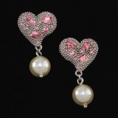 MIU MIU HEART EARRINGS 1" x ?"