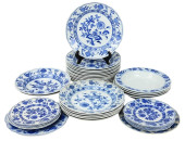MIXED BLUE ONION MEISSEN & CAU