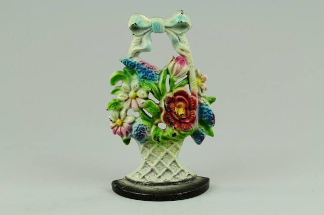 MIXED FLOWERS IN WOVEN BASKET