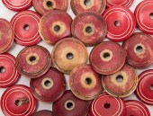 MIXED GROUP OF 28 RED IVORY CA