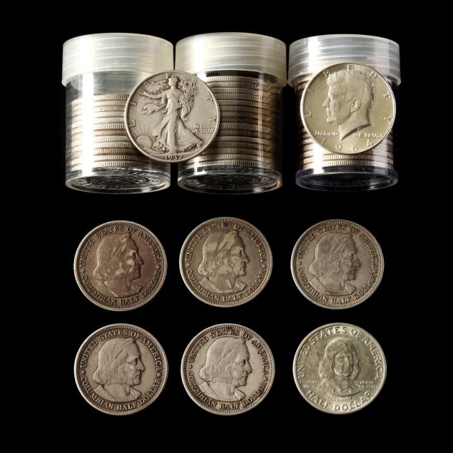 MIXED GROUPING OF SILVER HALF