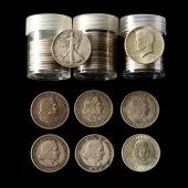 MIXED GROUPING OF SILVER HALF