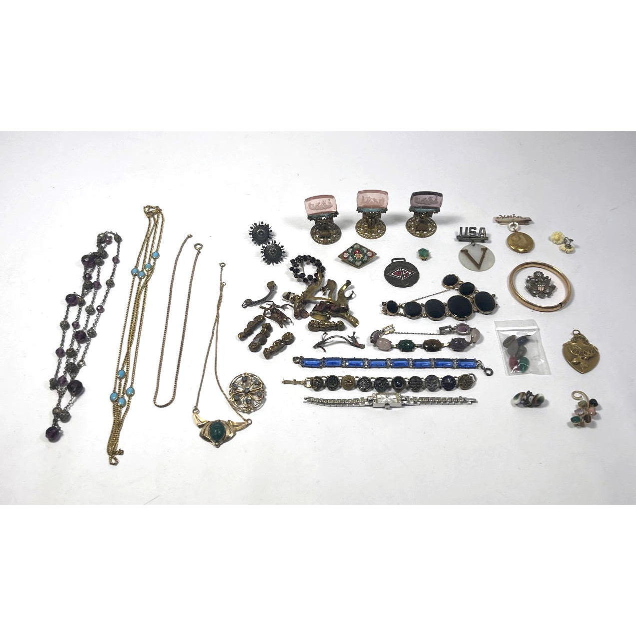 Mixed Jewelry Lot. Micro Mosaic