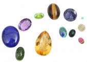 MIXED LOT OF SEMI-PRECIOUS GEM
