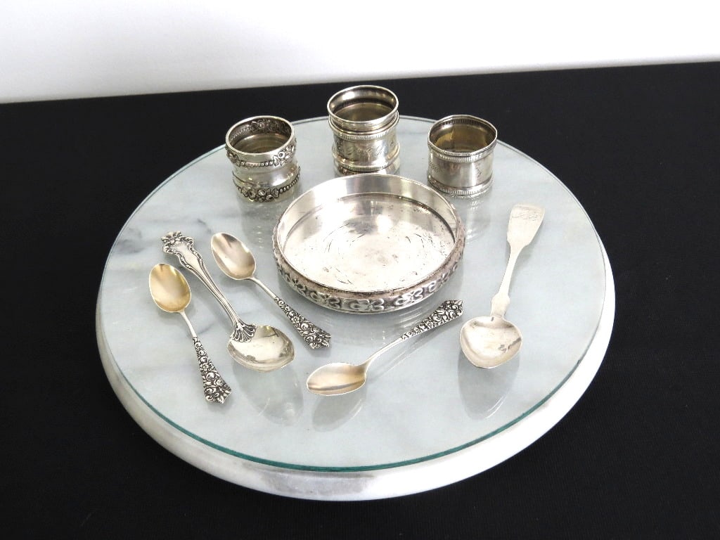 MIXED LOT OF STERLING & COIN