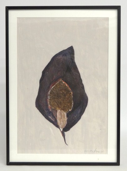 Mixed media abstract signed and