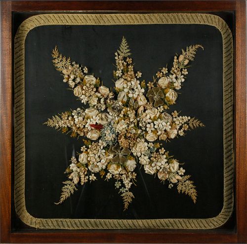 MIXED MEDIA FABRIC AND THREAD