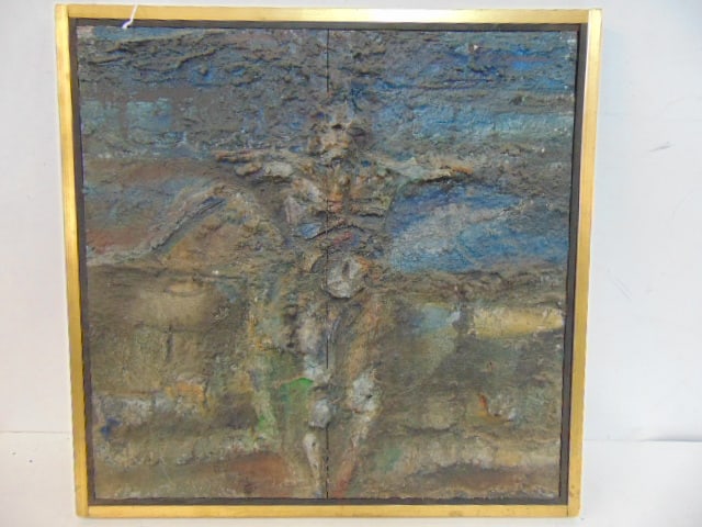 MIXED MEDIA, "ICON", ON PANEL