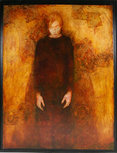 MIXED MEDIA ON PAPER "PORTRAIT OF A