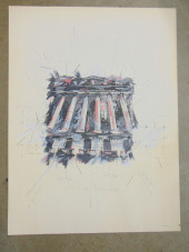 MIXED MEDIA PAINTING, NEW YORK