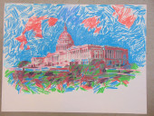MIXED MEDIA PAINTING, US CAPIT