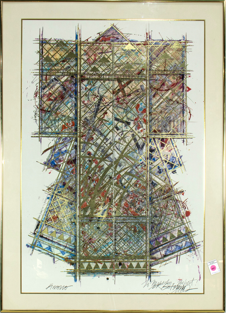 MIXED MEDIA PRINT, WILLIAM GATEWOOD