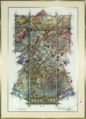 MIXED MEDIA PRINT, WILLIAM GAT