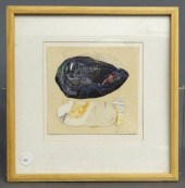 Mixed media signed and dated '