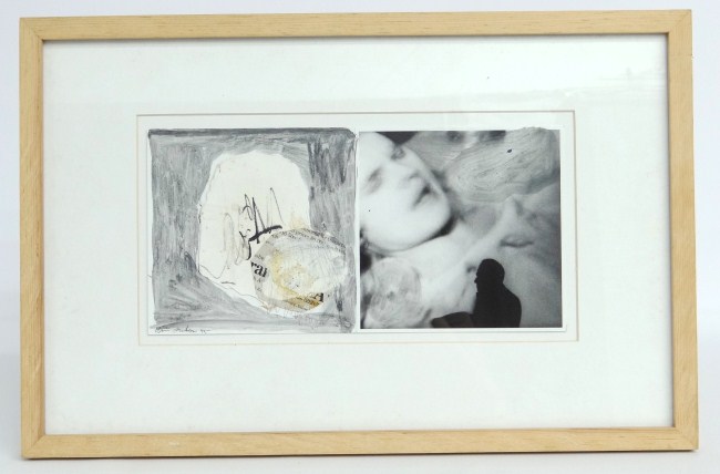 Mixed media signed ''W McGee