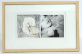 Mixed media signed ''W McGee '