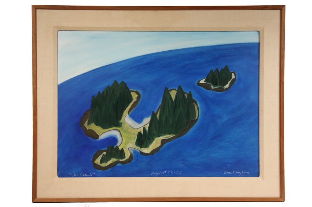 MIXED MEDIA - 'Two Islands' by Eric