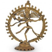 MIXED METAL HINDU VISHNU SCULP
