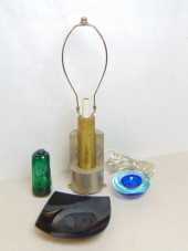 MIXED METAL MCM LAMPS & 3 PIEC