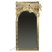 MIXED METAL PALM TREE MIRROR A