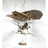 Mixed Metal Steampunk Flying M
