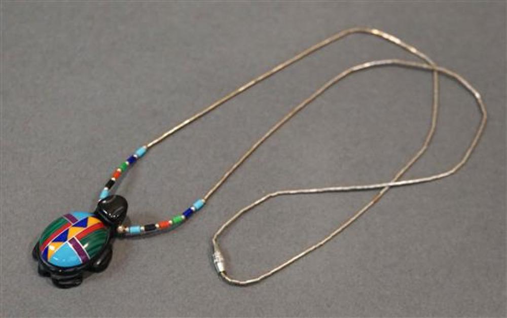 MIXED STONE TURQUOISE PENDANT