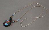 MIXED STONE TURQUOISE PENDANT