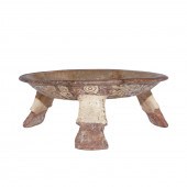 MIXTEC PAINTED EARTHENWARE TRI