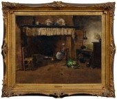 M.J. Clarke painting, interior