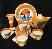 MMA CERAMIC TEAPOT, CUPS, SAUC