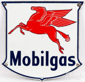MOBILGAS PORCELAIN PUMP SHIELD