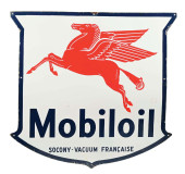 MOBILOIL PORCELAIN SHIELD SIGN