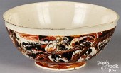 MOCHA BOWL, 19TH C., WITH MARB