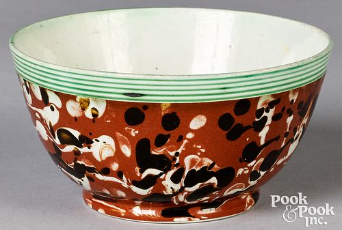 MOCHA BOWL, 19TH C.Mocha bowl, 19th