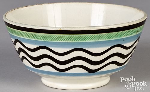 MOCHA BOWL, 19TH C.Mocha bowl, 19th