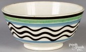 MOCHA BOWL, 19TH C.Mocha bowl,