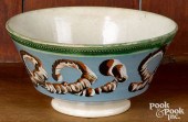 MOCHA BOWL, WITH EARTHWORM DEC