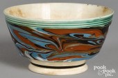 MOCHA BOWL, WITH MARBLEIZED GL