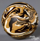 MOCHA CARPET BALL, WITH MARBLE