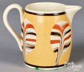 MOCHA CREAM PITCHER, 19TH C.Mo