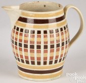 MOCHA CREAM PITCHER, 19TH C.Mo