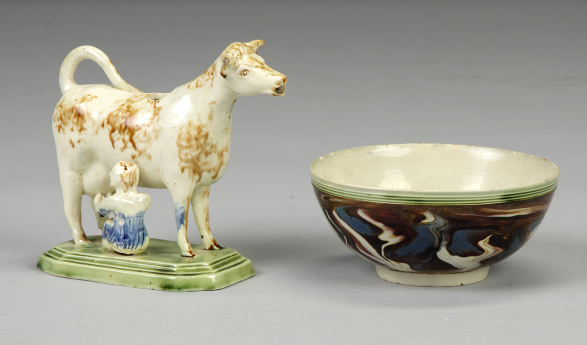 Mocha Marbleized BowlC. 1800.