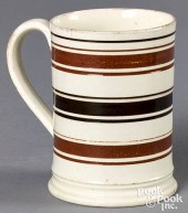 MOCHA MUG, WITH BROWN AND TAN