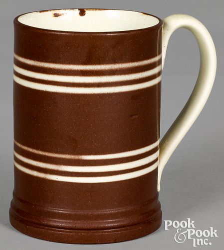 MOCHA MUG, WITH BROWN AND IVORY