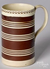 MOCHA MUG, WITH BROWN BANDSMoc