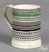 MOCHA MUG, WITH GEOMETRIC BLAC