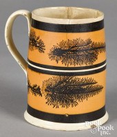 MOCHA MUG, WITH SEAWEED DECORA