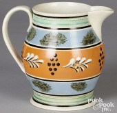 MOCHA PITCHER, 19TH C.Mocha pi